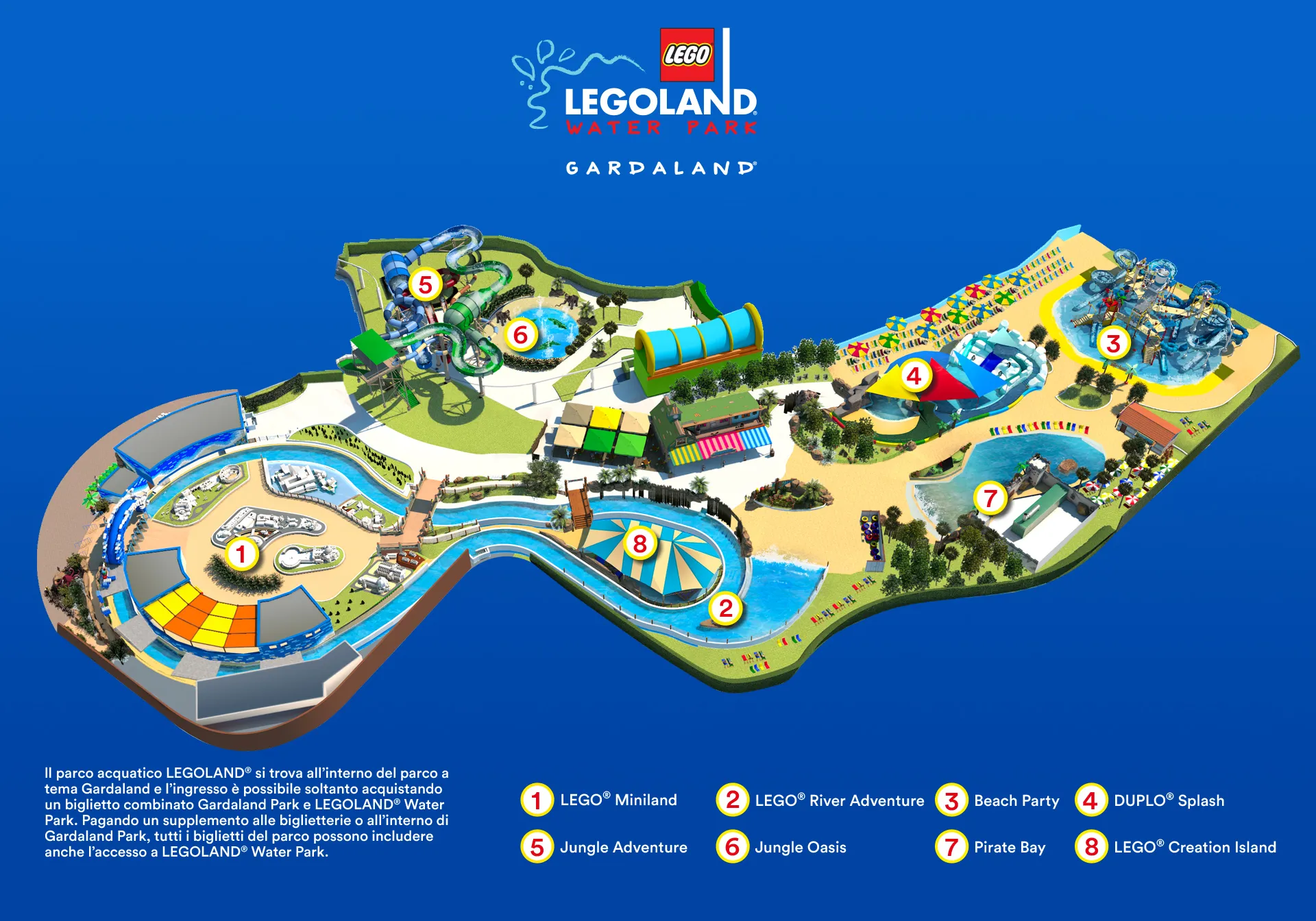 La Mappa Di Gardaland Gardaland Resort