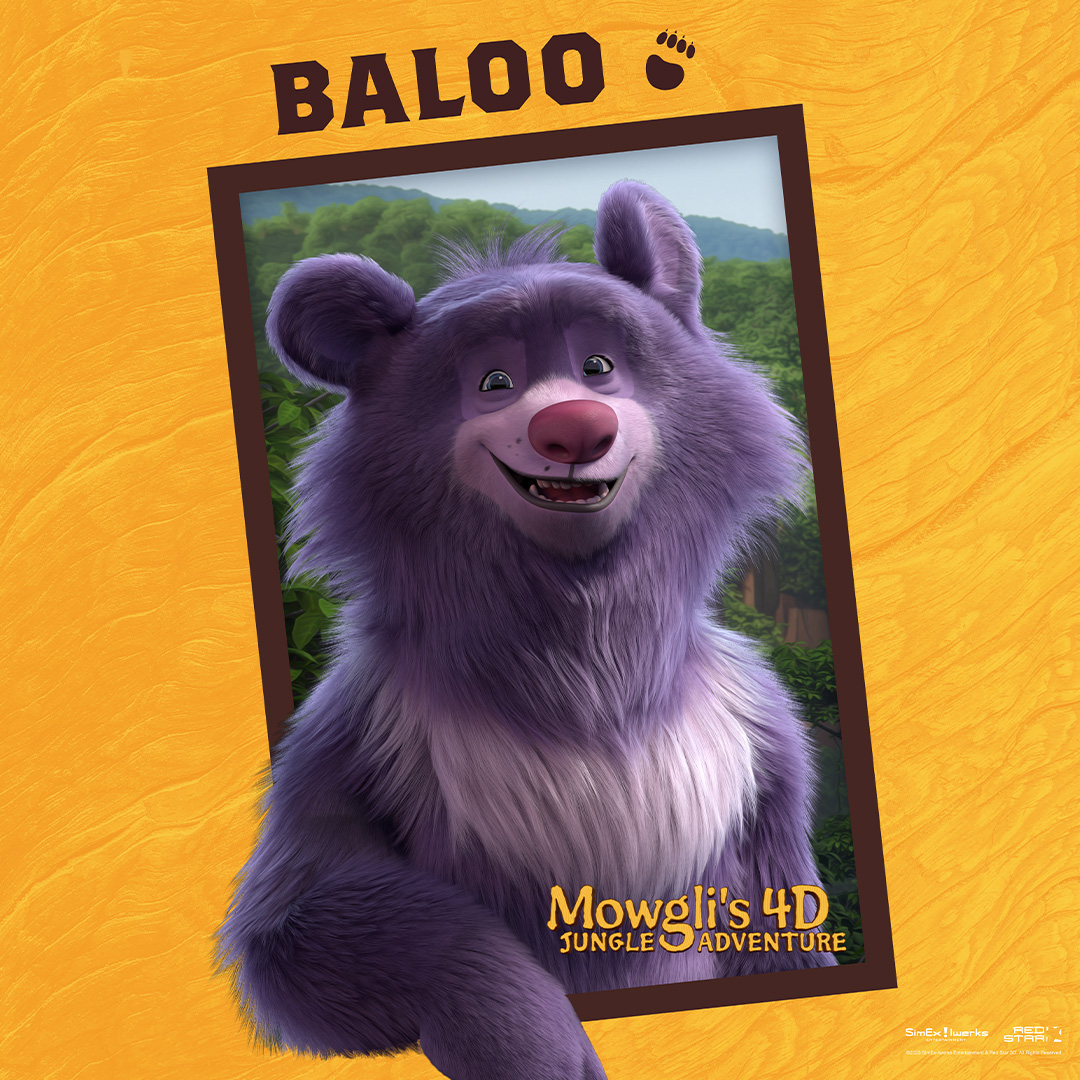 Gardaland Mowgli4d Website Character Baloo 1080X1080px