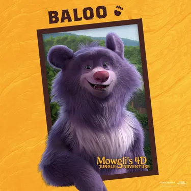 Gardaland Mowgli4d Website Character Baloo 1080X1080px