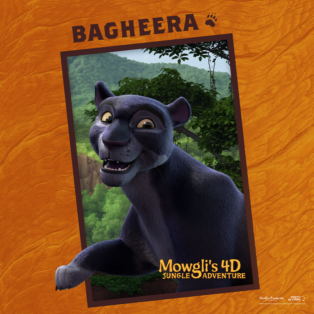 Gardaland Mowgli4d Website Character Bagheera 1080X1080px