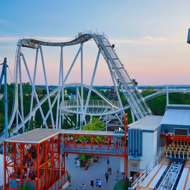 Gardaland Park - Oblivion - Sonnenuntergang