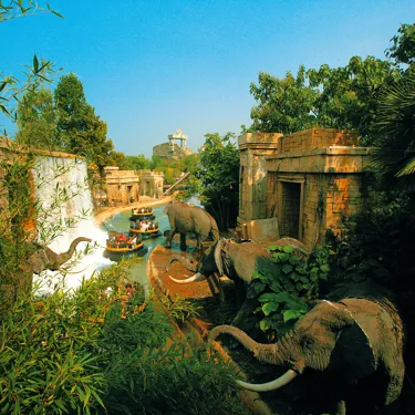 Gardaland Park - Jungle Rapids - Wasserfall